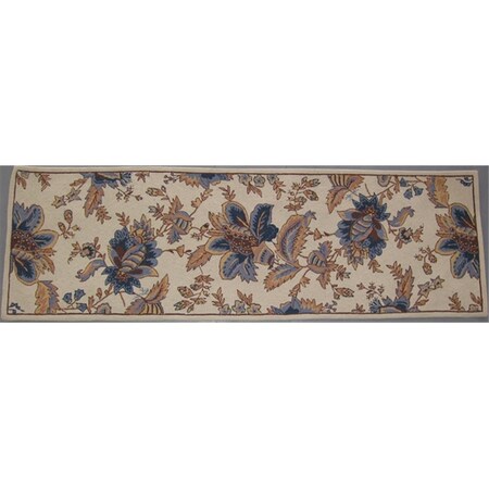 Safavieh 2 ft. - 6 in. x 8 ft. Runner- Country and Floral Chelsea Ivory Hand Hooked Rug HK309A-28